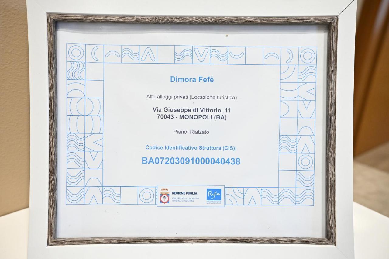 Dimora Fefe Apartment โมโนโปลี ภายนอก รูปภาพ